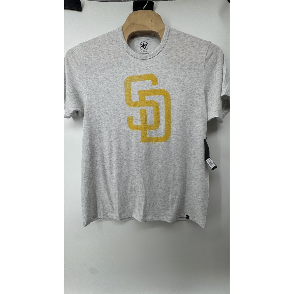 San Diego Padres 47 Brand Heather Relay Grey SS T-Shirt Men's XL  NWT SOFT